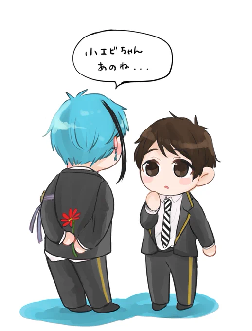 フロ監♂
「オレの気持ち、受け取ってくれる?」

かわいいの描きたかった🦈🦐

#twstプラスB 