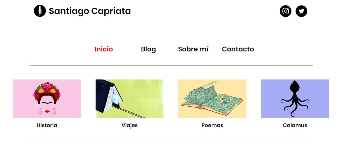 santicapriata's tweet photo. LANZAMIENTO ✍️✍️✍️

Los y las invito a mi nueva página web, en la que semana a semana subiré literatura. 

Ya hay 30 textos para leer, al igual que Calamus, mi primer y único libro publicado, que puede descargarse gratis.

¡Espero que la disfruten!

https://t.co/Q2DQNDocWA https://t.co/KDsMHO8yLK