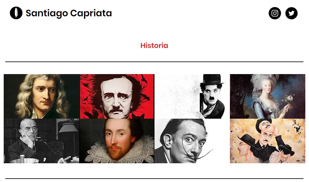santicapriata's tweet photo. LANZAMIENTO ✍️✍️✍️

Los y las invito a mi nueva página web, en la que semana a semana subiré literatura. 

Ya hay 30 textos para leer, al igual que Calamus, mi primer y único libro publicado, que puede descargarse gratis.

¡Espero que la disfruten!

https://t.co/Q2DQNDocWA https://t.co/KDsMHO8yLK