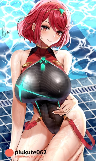 「highleg swimsuit one-piece swimsuit」 illustration images(Latest)