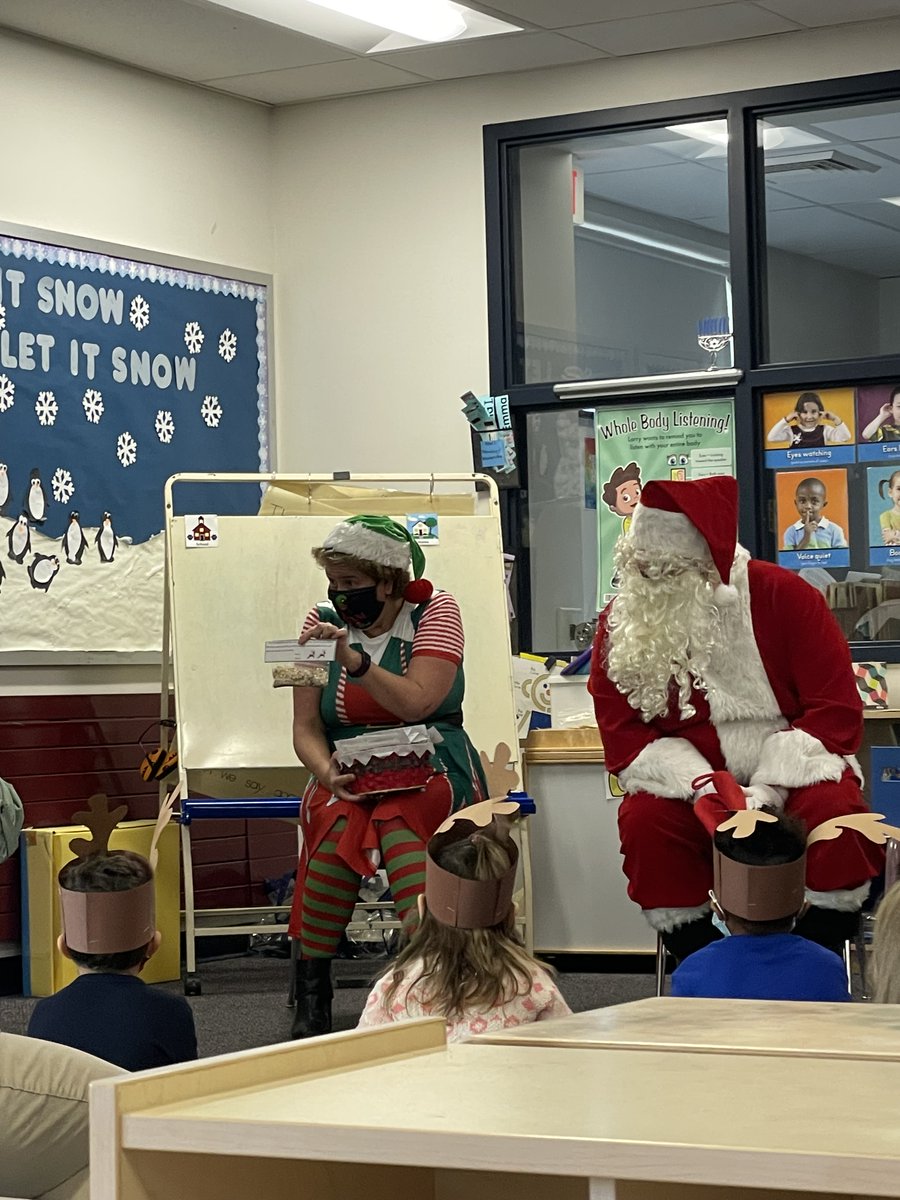 NashuaTC's tweet photo. Santa visited the Purple Panther Preschool last Wednesday and Thursday! Happy Holidays! https://t.co/pGdAMYvdxm