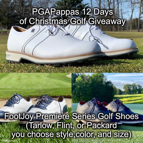 PGAPappas's tweet image. DAY 7: PGAPappas 12 Days of Christmas Golf Giveaway

🎁 Brand New FootJoy Premiere Series Golf Shoes (Tarlow, Flint, or Packard, you choose style, color, and size) #JingleBAM!

To enter:
🎄 Retweet
🎄 Follow @PGAPappas and @FootJoy 

#ReleaseTheKringle!
pgapappas.blogspot.com/2021/12/footjo…