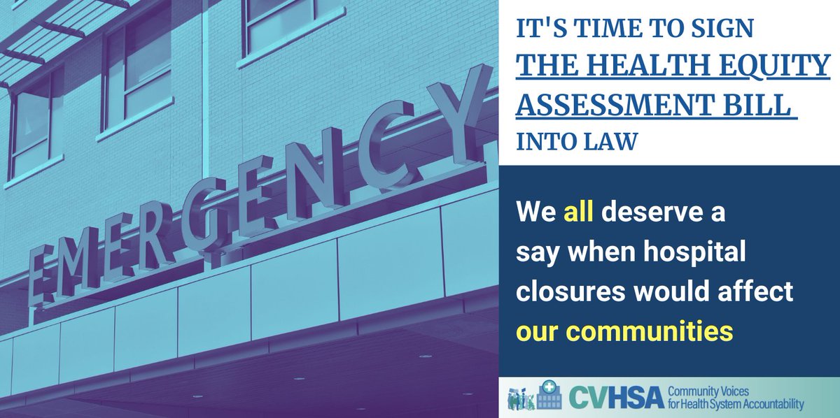The Health Equity Assessment Bill can help make sure that the voices of medically underserved people are heard when hospitals propose closures that affect our health care! <a href="/GovKathyHochul/">Governor Kathy Hochul</a> it’s time to sign this bill into law! #NYSHealthEquity