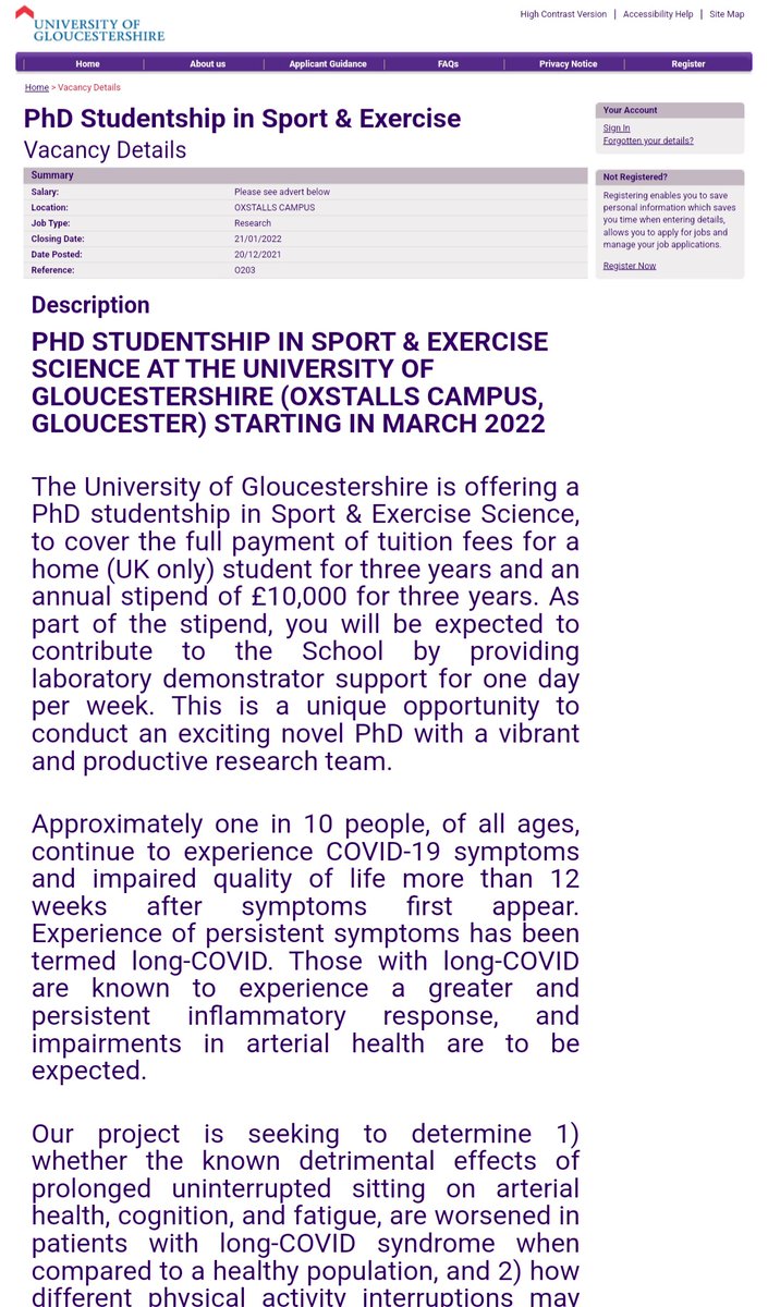 Dr Simon Fryer 🇺🇦 (@drsifryer) on Twitter photo Want to do a #PhD in our vascular lab <a href="/uniofglos/">University of Gloucestershire</a>? Studing the effects of prolonged sitting on vascular function, mental fatigue and cognition in patients with long COVID. Apply now. #LongCovid #research #AcademicTwitter #PhDposition #vascular <a href="/KJSt0ne/">Keeron Stone</a> jobs.glos.ac.uk/wrl/pages/vaca… Want to do a #PhD in our vascular lab <a href="/uniofglos/">University of Gloucestershire</a>? Studing the effects of prolonged sitting on vascular function, mental fatigue and cognition in patients with long COVID. Apply now. #LongCovid #research #AcademicTwitter #PhDposition #vascular <a href="/KJSt0ne/">Keeron Stone</a> jobs.glos.ac.uk/wrl/pages/vaca…