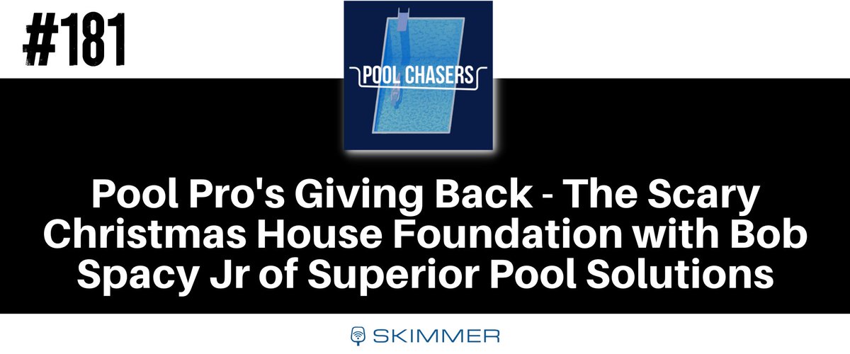 poolchasers's tweet image. Episode 181: Pool Pro's Giving Back - The Scary Christmas House Foundation with Bob Spacy Jr of Superior Pool Solutions

Listen Here: poolchasers.link/web-twitter-181

#poolchasers #superiorpoolsolutions #trucktalk #scarychristmashouse #foundation #charity #givingback #donate #help