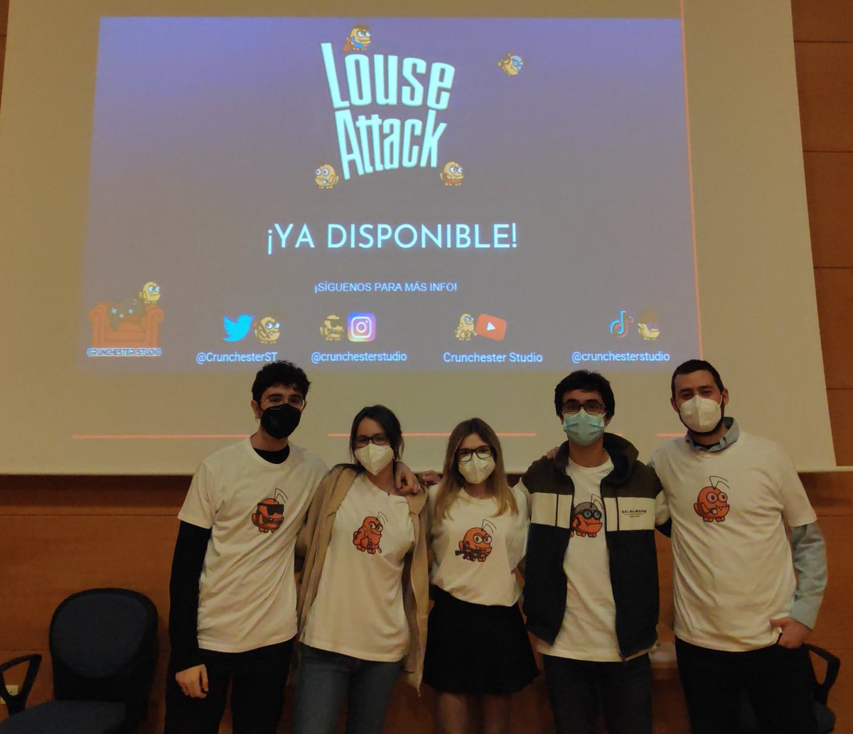 CrunchesterST's tweet photo. Increible la presentación de 
LOUSE ATTACK
 por parte de nuestro equipo de Crunchester Studio 💪🏻🎉

¡Muchas gracias a todos por el apoyo! 

#gamedev #gamedevelopment #indiegames #indiedev #LouseAttack https://t.co/uNTzTcW3oQ