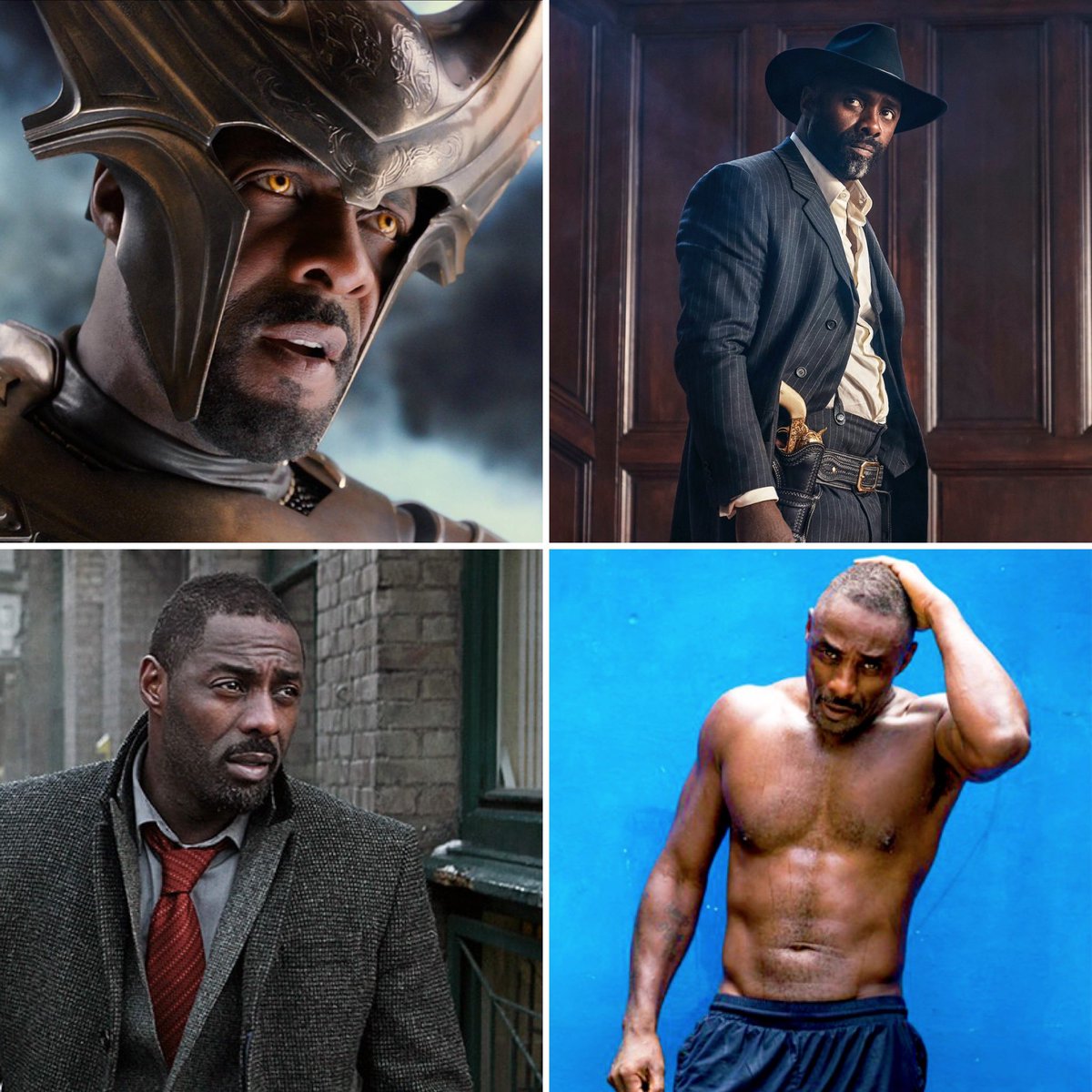 Which is your favorite <a href="/idriselba/">Idris Elba</a>? Thor Idris? Cowboy Idris? Detective Chasing Serial Killer Idris? Or let’s stop playing because it’s definitely the swimsuit.