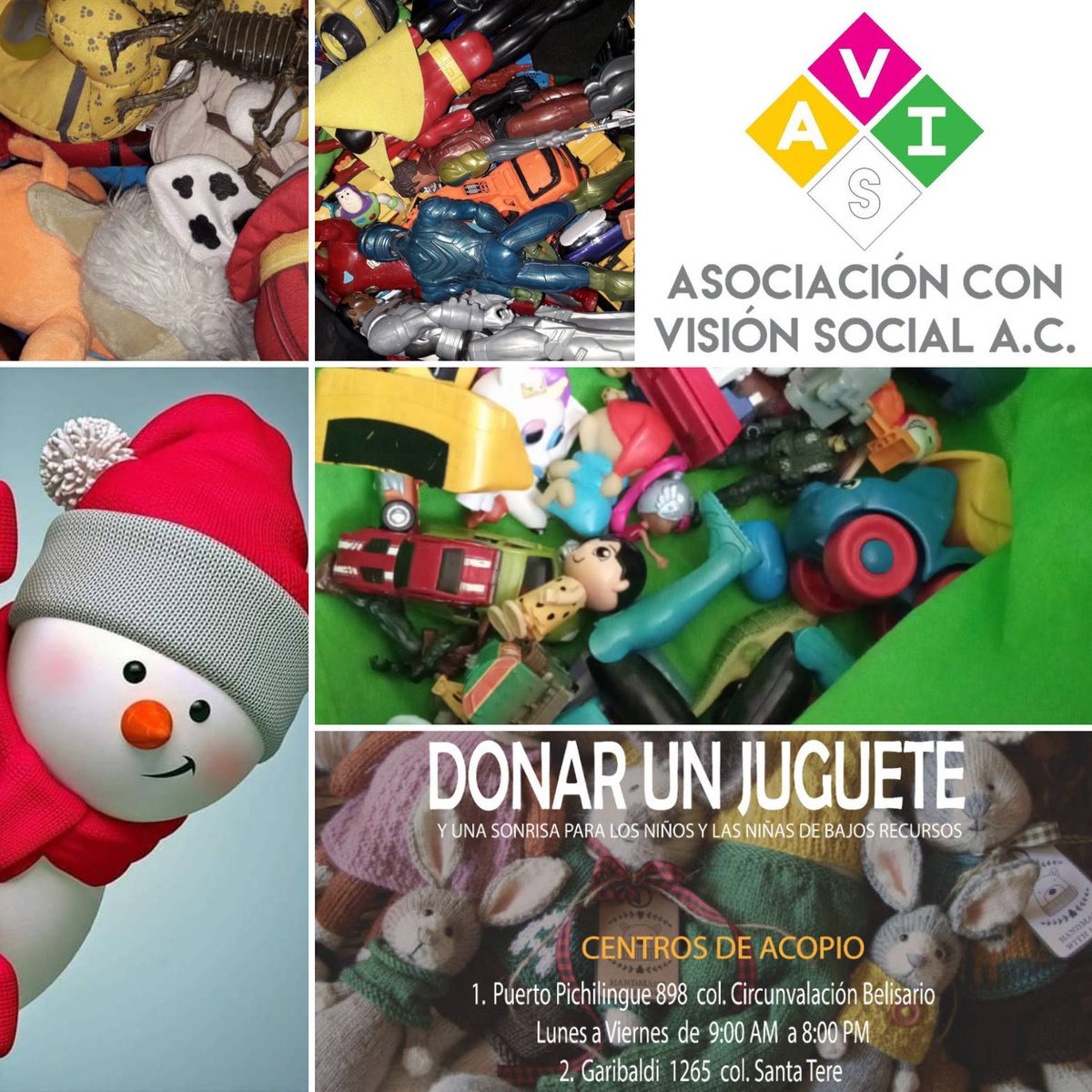 AvisAC4's tweet photo. 🎄#campañaAvis⛄ #ProGDL 🎁 Una de las más grandes satisfacciones son ver sonreír a nuestros peques👶,  Gracias por alegrar su infancia con juguetes 🪀🧸. @jazmin0294, @DiegoIsarelIbar, @JdelpinoJ, @bordaio, @lmichelg. https://t.co/m5LJwgrOhm