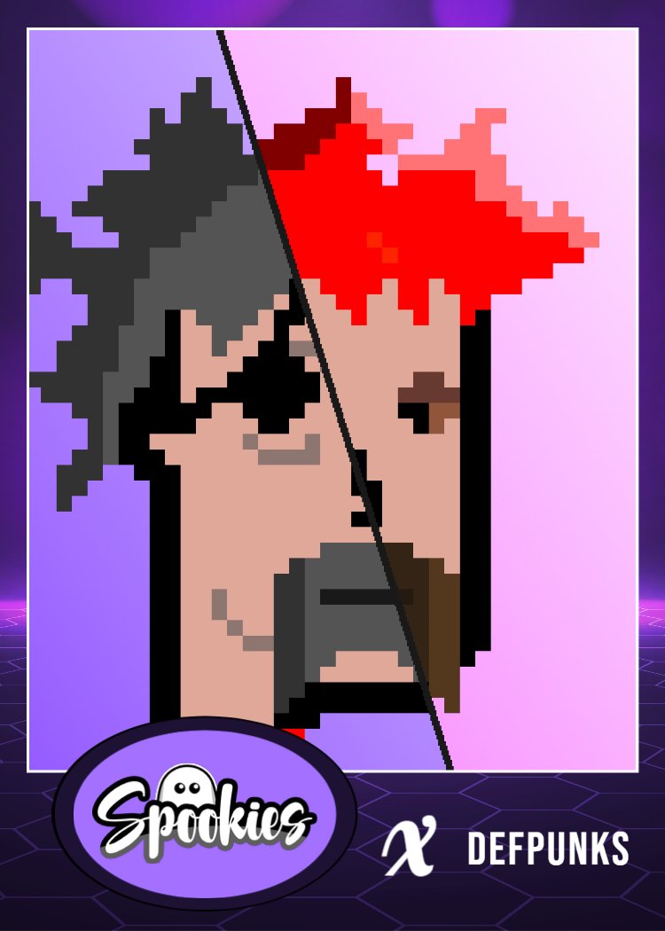 SpookiesNFT's tweet image. Attention Spookies holders:

We got some whitelist spots from the great project @DefPunksNFT we are raffling today in our discord. Be sure to visit us and take part.

Included is also special Defpunks Spookies Trading Card 🔥

Thanks a lot to @DefPunksNFT!!!