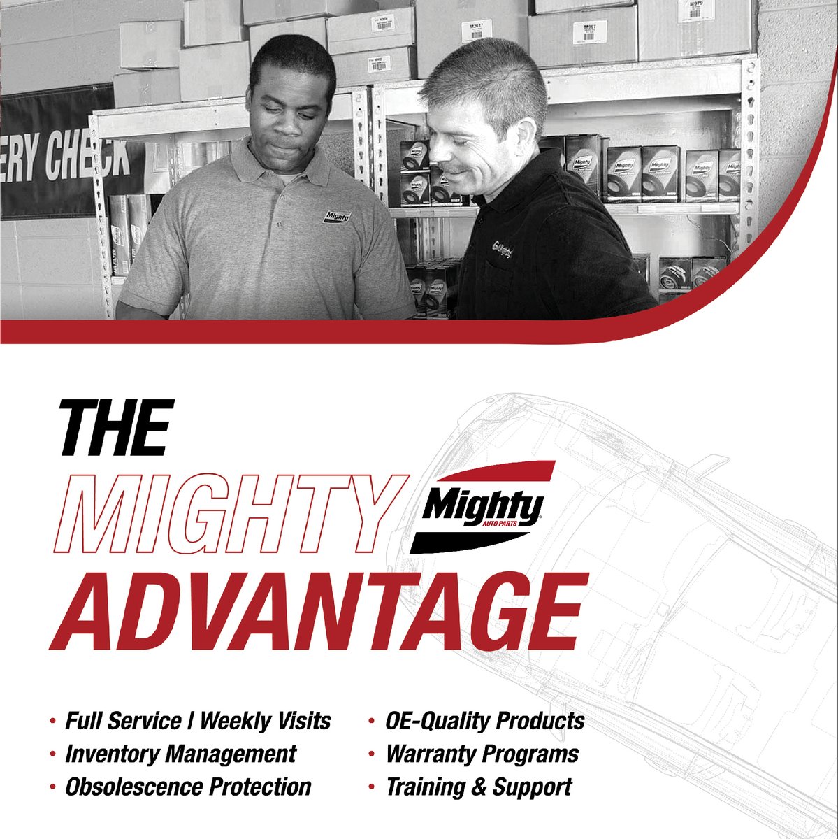 theMightyPros's tweet photo. With Mighty, you don’t just get a parts supplier, you get a partner. Our local reps work with you to help grow your business!
#BeMightier #GoMighty #MightyFamily #Automotive https://t.co/aM6Gi7wPAc