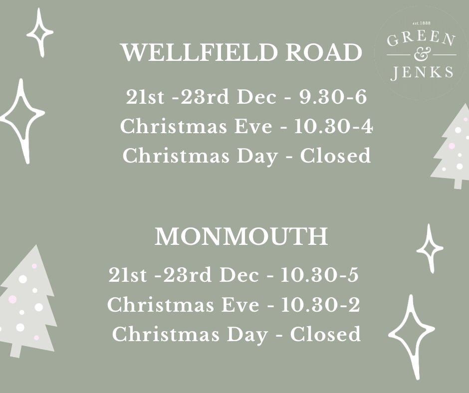 Festive opening hours 💫

Both shops are open everyday until THE big day! With only four more shopping days to go our delis are stocked up well with pantry provisions, festive food and gifts 🎁  

Let’s make this Christmas extra special 🎄