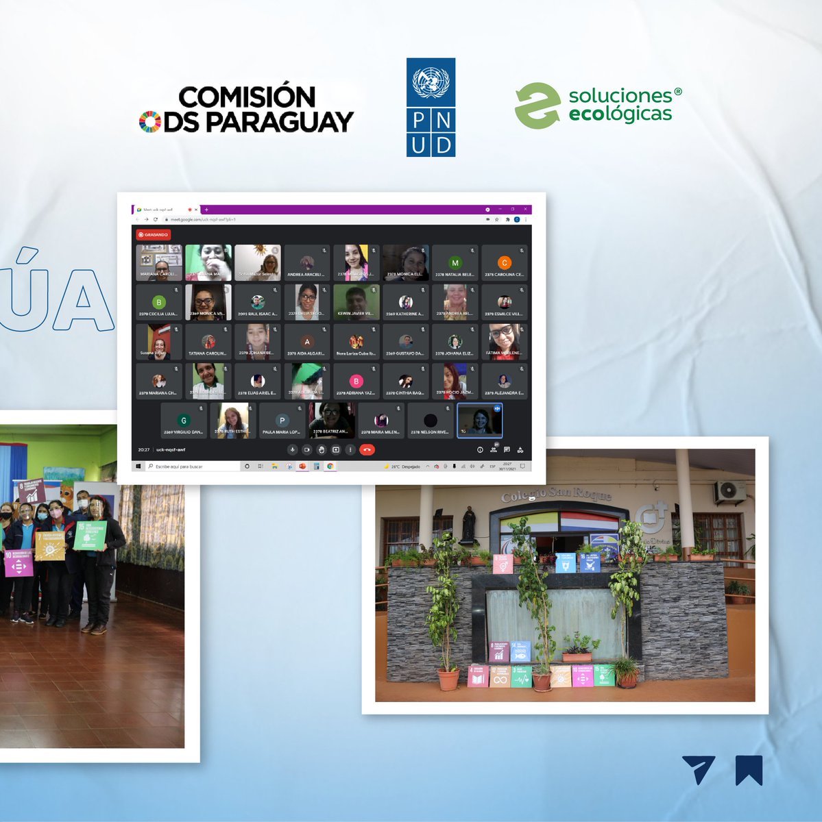 Llegamos a más de 820 personas a través de 30 talleres.
Te mostramos lo que fue esta gira, la cual fue organizada por la @comisionodsparaguay y juntamente con el 
<a href="/PNUD/">ONU Desarrollo</a> Paraguay  y ejecutada por la empresa social <a href="/SolucionesEco_/">SolucionesEcologicas</a>