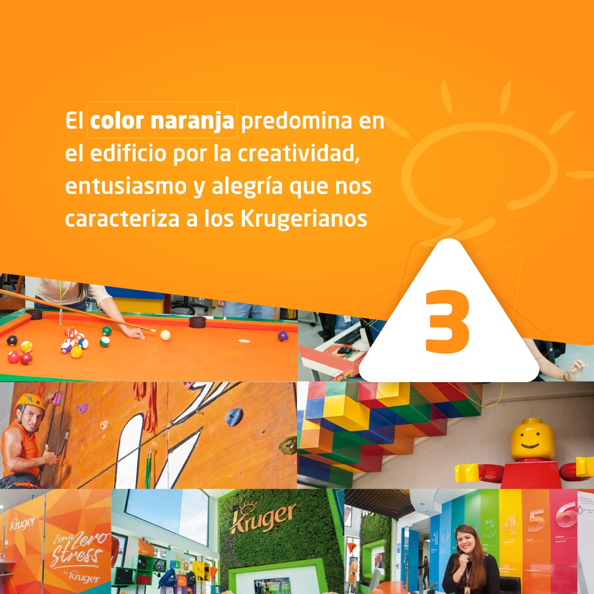 krugercorp's tweet photo. El Edificio K+ es representativo por tener espacios abiertos y colaborativos, cada espacio es útil bajo la creatividad e imaginación de los colaboradores. En el siguiente post, descubre 3 curiosidades del mismo. 🎯
#Kruger #TransformamosEmpresas #ImpulsamosVidas #EdificioK https://t.co/fvYjLu0gVX