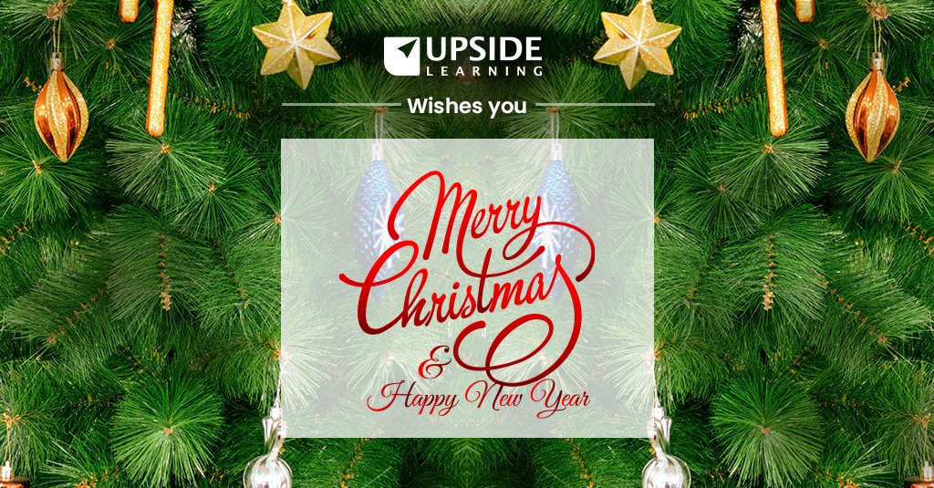 UpsideLearning's tweet photo. Upside Learning thanks you for your continuous support during this trying year, and wishes you Merry Christmas and fantastic New Year 2022, filled with love, happiness, and prosperity. Stay safe and enjoy.

#merrychristmas2021 #wishes #happynewyear #lndgobeyond #eLearning https://t.co/mH6mHkwOJZ