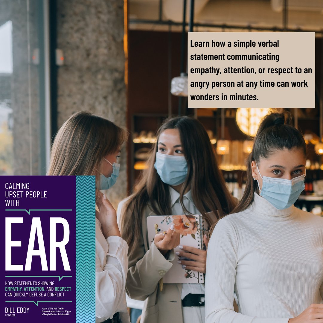 You can diffuse the most intense disputes quickly by learning how to use an EAR™ verbal statement.  A must for today's world. bit.ly/CALMWITHEARBOOK

#disputeresolution #dispute #disputes #conflict #highconflict #peace  #bookstagram #book #conflictmanagement