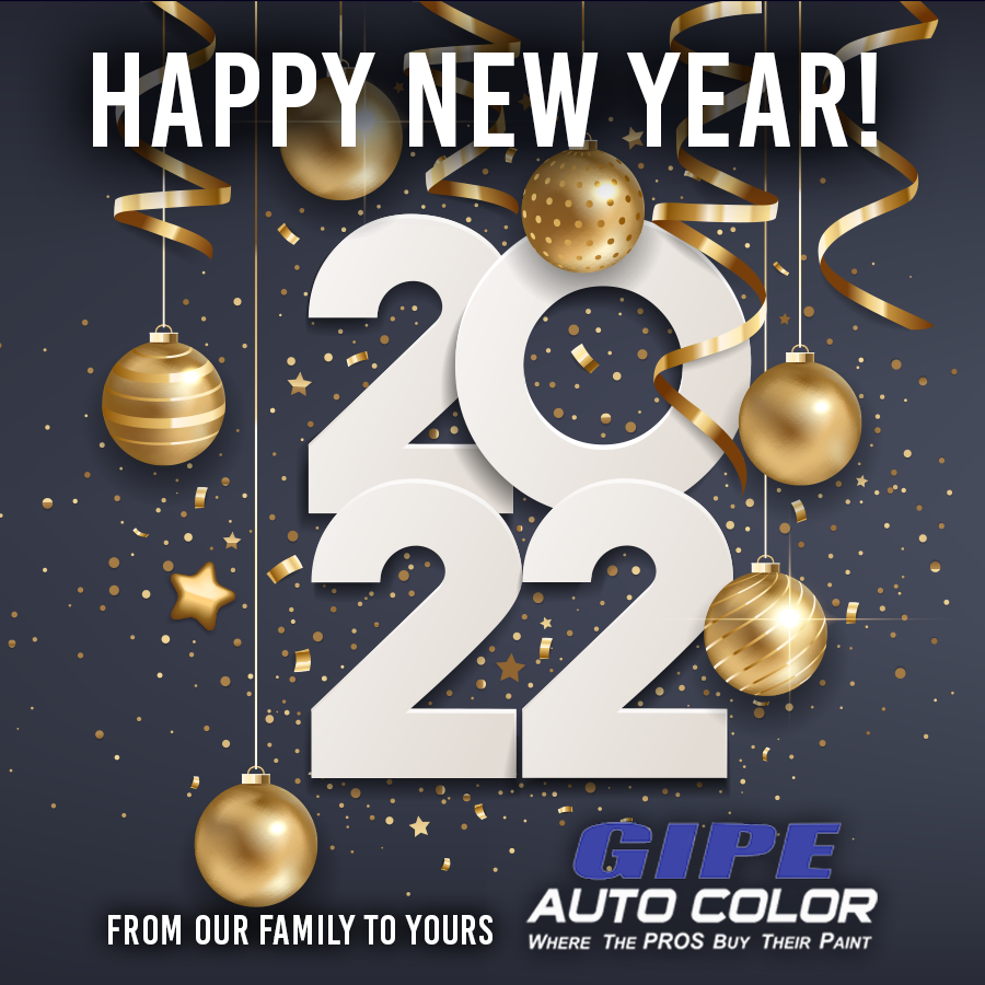 GipeAutoColor's tweet image. “What the new year brings to you will depend a great deal on what you bring to the new year.”
The Gipe Auto Color Team wishes you a safe New Year’s Eve celebration and wonderful prosperous New Year. #PPGPaintDistributor #PPGPlatinumDistributor