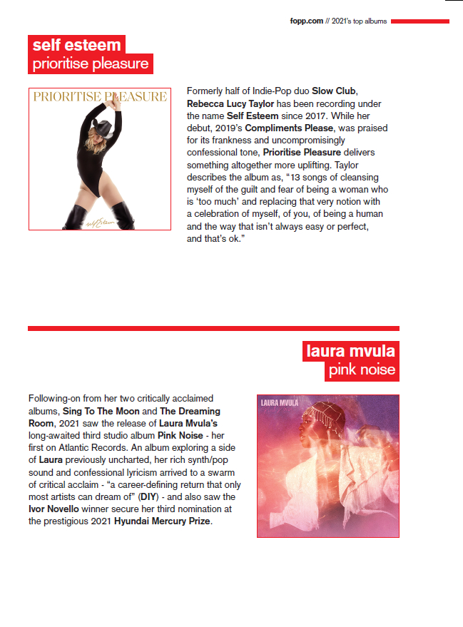 FOPPofficial's tweet image. More from the #foppreport 

Today its @SELFESTEEM___  with "Prioritise Pleasure" and @lauramvula with "Pink Noise"

#gettofopp and pick up your copy!