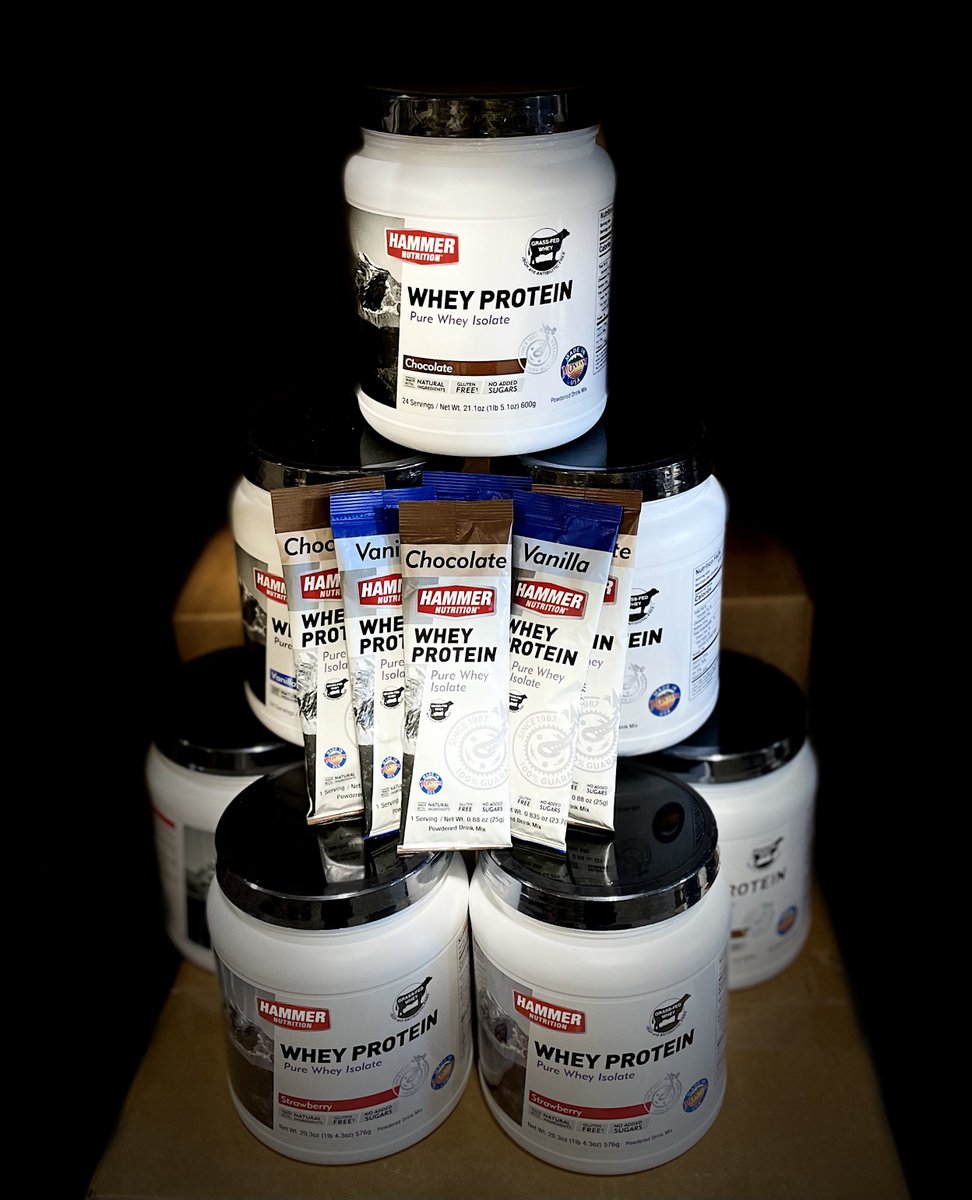 hammernutrition's tweet photo. With mild natural flavors that aren’t overly sweet, we hope you like our #MTmade Whey Protein as much as we do.
.
Hammer Nutrition is a family-owned business that’s been helping athletes since 1987.
.
Find a local dealer, Call or click today! https://t.co/UNabrcA603