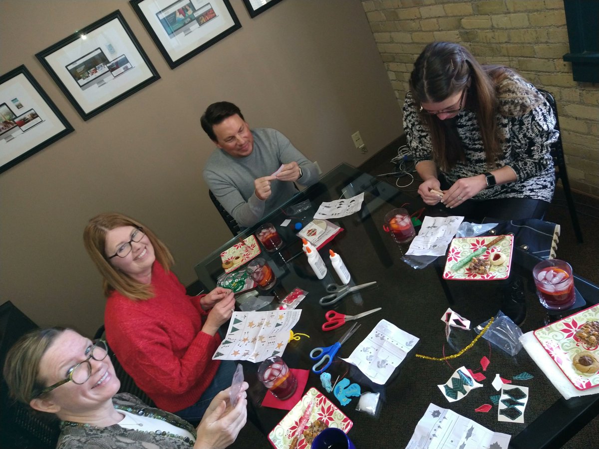 It's not all seriousness around the Ingenuity office! Last Monday we set aside some time for cookies, crafts, and cocktails. Sometimes taking a little break to mingle and do fun things helps us recharge our brains!
