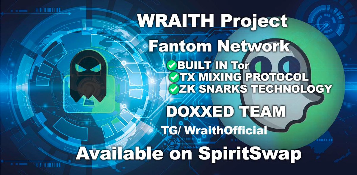 JouMoore's tweet photo. #WraithAppreciationMonth
#WraithPRIVACY
#WraithREVOLUTION
#PrivacyINCLUDED
#PRIVACY
#cryptocurrency
#Crypto
#CryptoNews
@WraithProtocol
#GhostYourWallet
The Wraith utility token, a PRIVATE WALLET, that WE ALONE are bringing to the entire CRYPTO world
NOW ON BOTH BSC & FTM https://t.co/JEIild67Jn