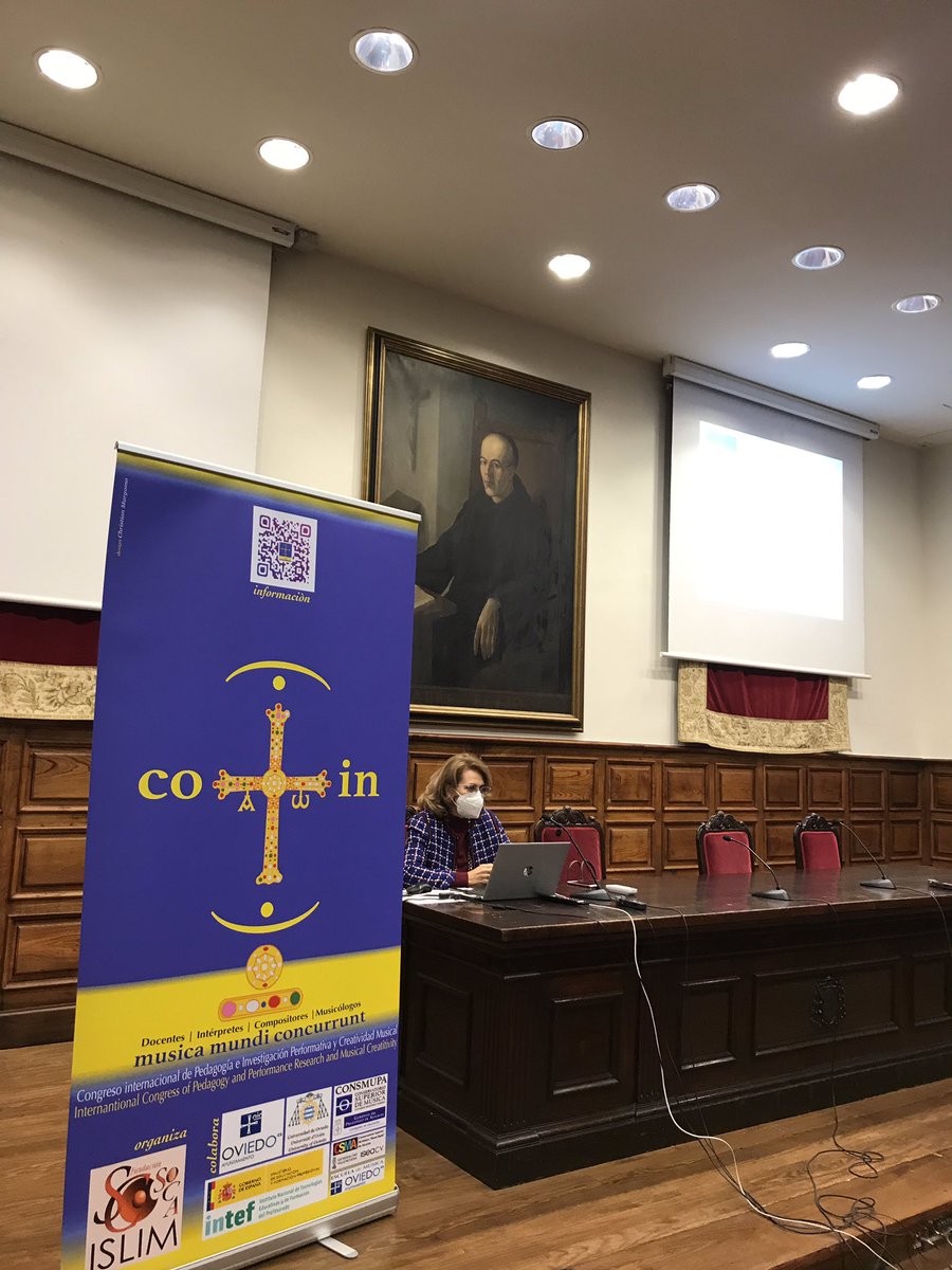 RamonSobrino1's tweet photo. En #AulaMagna @uniovi_info conferencia de María Encina Cortizo @mar_corti sobre #Arrieta en #congresoInternacional #Pedagogía #InvestigaciónPerformativa Después, mi conferencia sobre #Marqués y la música sinfónica @antoniosoriamus https://t.co/3bq72jK4QL