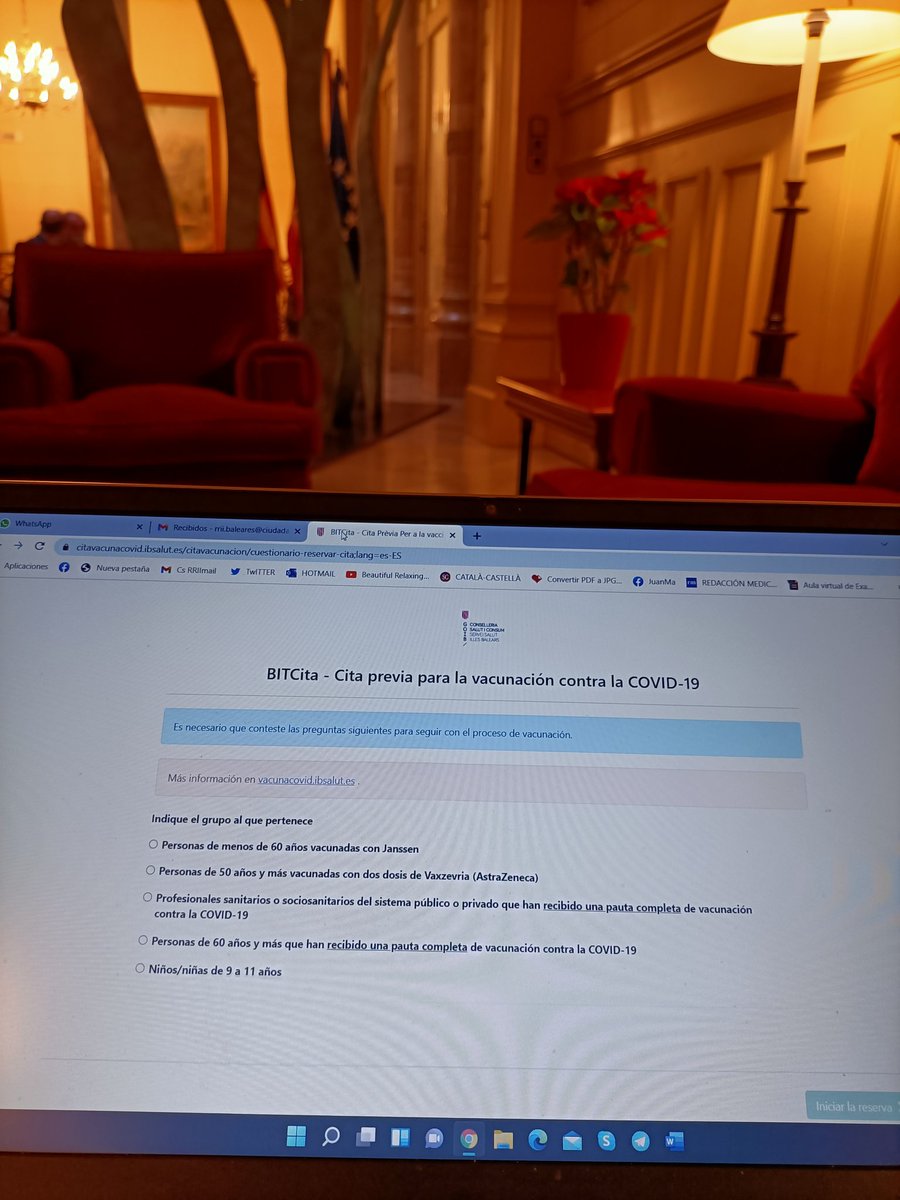 JuanMaGomezCs's tweet photo. ☝️@SalutGOIB abre HOY #BITCITA para dosis refuerzo contra #COVID19 edades 50 a 59 años👇
💻 https://t.co/edoHs5HbJB
☎️ 971 211 999 #INFOCOVID
👉 a partir de MAÑANA para vacunados con Pfizer💉🩹
#YoMeVacuno y mañana pido cita #ALesIllesEnsVacunem
#cuidatecuidanos 😷
#vacunascovid https://t.co/cW8ckOOgw2