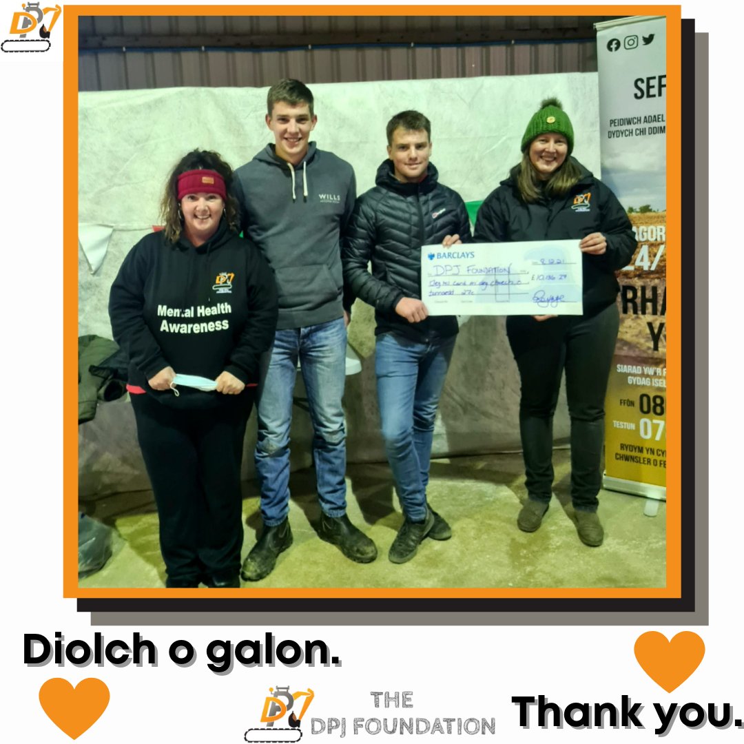 dpjfoundation's tweet photo. Diolch yn fawr i Euros ac Eifion am godi swm enfawr o £10,136.79 yn ddiweddar er cof am eu ffrind Twm. Gall y cyfraniad hwn ddarparu cymorth drwy ein gwasanaeth #RhannwchYBaich ac i'n helpu i godi ymwybyddiaeth, er mwyn cefnogi'r bobl sydd angen help. 
Diolch o galon.
#CofioTwm https://t.co/39RXxyS1XA