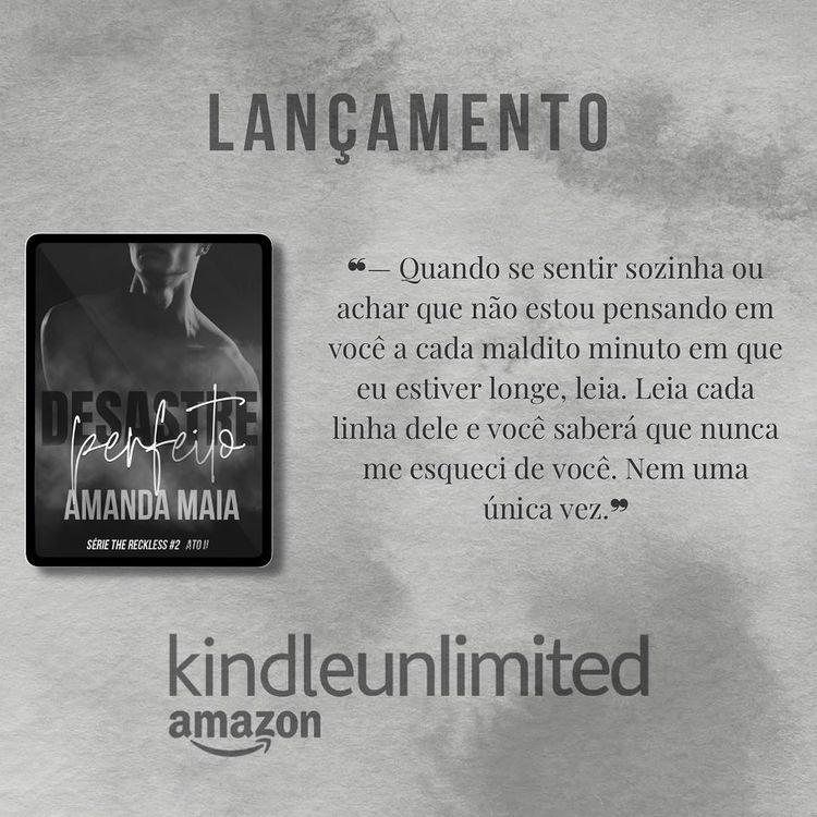 prtlAmandaMaia's tweet photo. Desastre Perfeito: Ato II (Série The Reckless #2) https://t.co/RBWTGipZDs
Já está disponível!!!! https://t.co/zhBebrRTwX