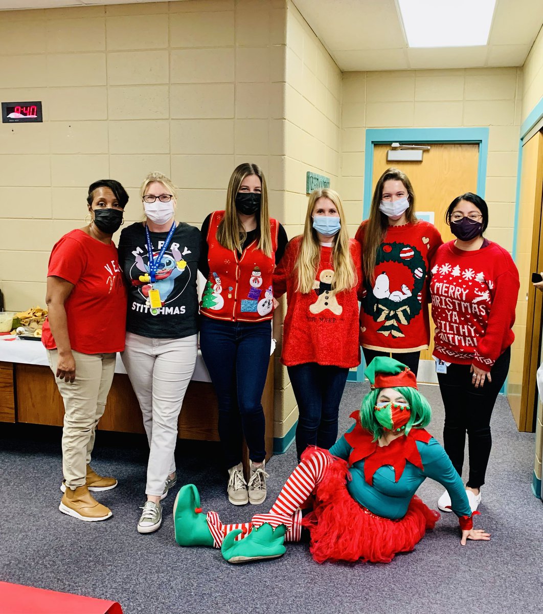 MissMaginity's tweet photo. Happy Holidays from the @CowlishawKoalas Special Ed team ❄️☃️ @MissMollyGerber https://t.co/hqbaNjq9pA