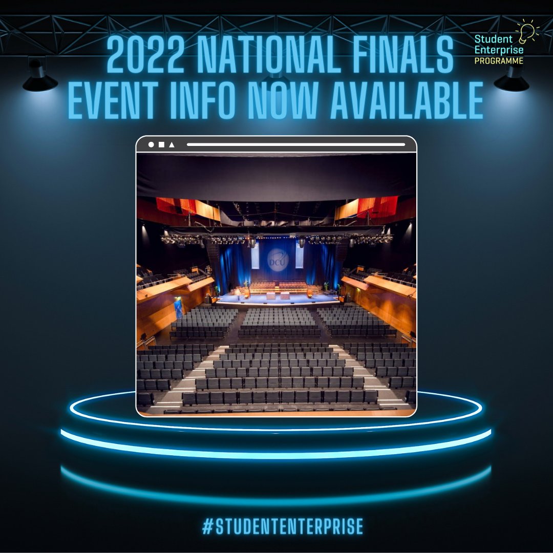 Teachers &amp; Students! Before you break, Save the Date!
Here are the important NATIONAL FINAL dates and various competition deadlines for your 2022 calendar. 

Find all the info at bit.ly/SEPBlogs

WHERE: <a href="/TheHelixDublin/">The Helix</a>, DCU
WHEN: 18th May 2022
TIME: 9.30am to 4pm