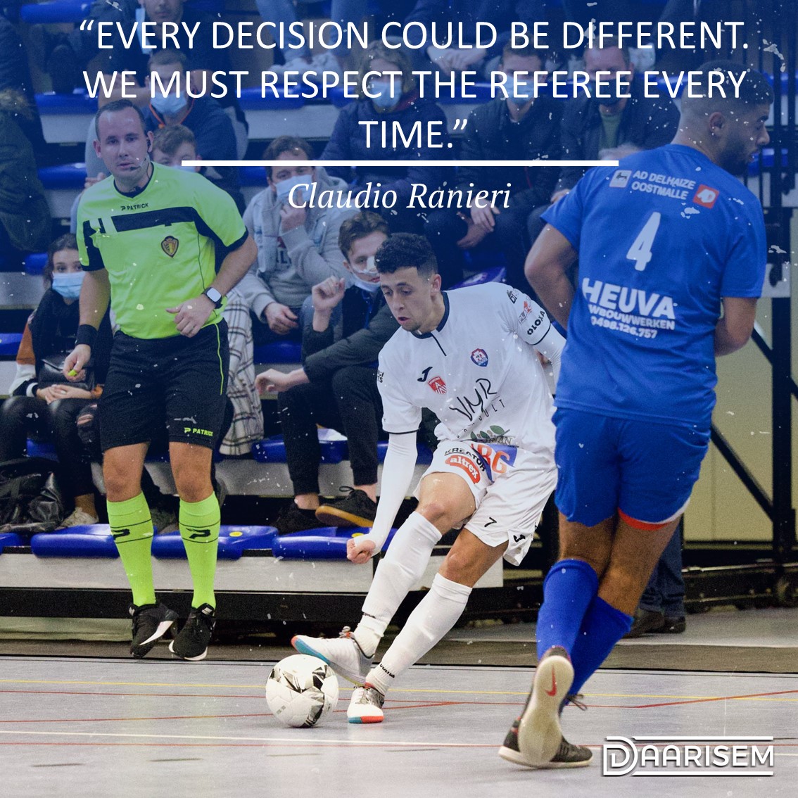 Voetbal_VL's tweet image. Respect = 🔑 💛

#voetbalvlaanderen #daarisem #maandvanhetindoorvoetbal #scheidsrechter #quotes