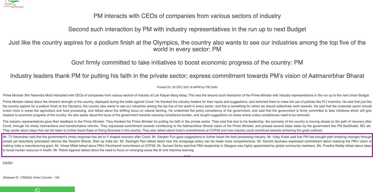abhijitmurthy's tweet photo. @Quinnvestments @ProjectXCL @T42_BSC 

Today's press-release by the PMO India, stressing the importance of AI and ML. 

Wonder why? 🤣🤣🔥🔥🔥🔥🔥🤔😎😎😎 https://t.co/uTO7fNyd94