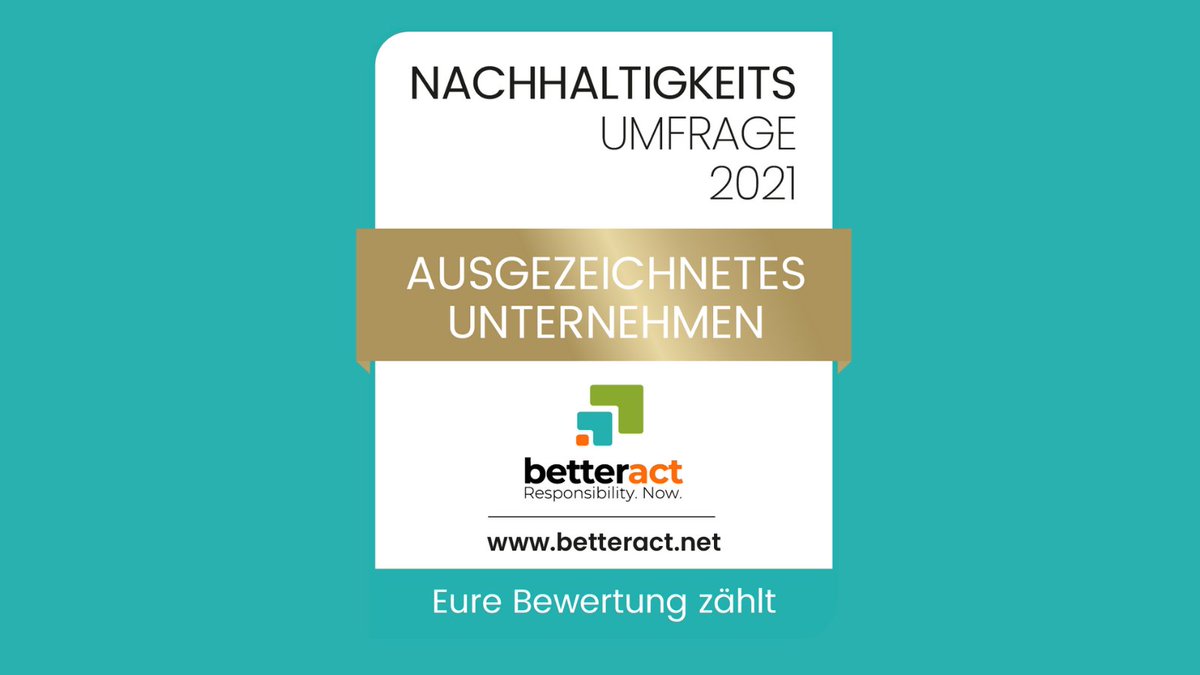 BKKProVita's tweet photo. Ausgezeichnet!
Wir freuen uns über das #Siegel "Ausgezeichnetes Unternehmen" von #Betteract.
Wer sich außer uns noch über das Siegel freuen kann sowie weitere Infos zur Umfrage und zu BetterAct: https://t.co/hiwDTyHjzf
#nachhaltig #NachhaltigeKrankenkasse #BKKProVita https://t.co/98strIbK14