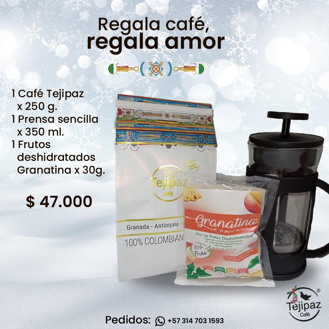 tejipaz's tweet photo. En esta navidad regala un detalle a ese ser especial. Sorpréndelo con un kit Tejipaz. Te ofrecemos estos y otros, escríbenos para más opciones. 📱 314 703 15 93. https://t.co/aXVBJLXYUl