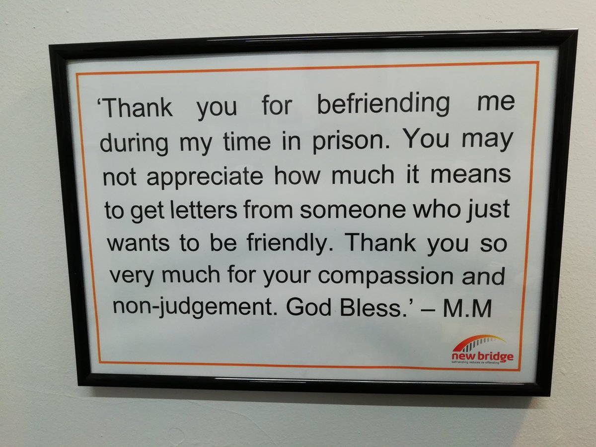 RT @new_bridge: Lovely words and so true of our #volunteers #PeopleInPrison https://t.co/EBeHmlVCnH