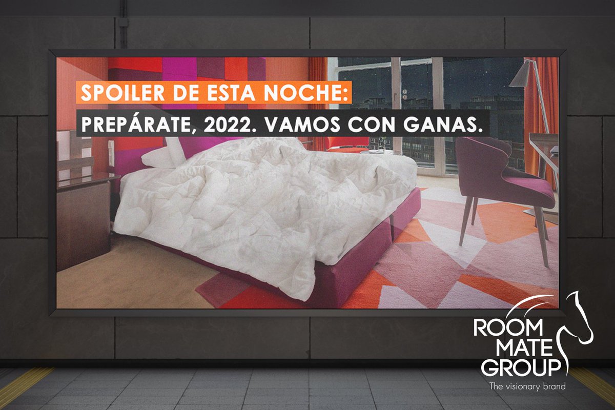 Muchas personas sueñan con cumplir sus fantasías, pero muy pocas las hacen realidad. Este 2022, consigue todo lo que te propongas. Te lo mereces. ¡Feliz #AñoNuevo! 🧡 #RoomMateHotels #ILoveRoomMate  

bit.ly/RMHome_TWES