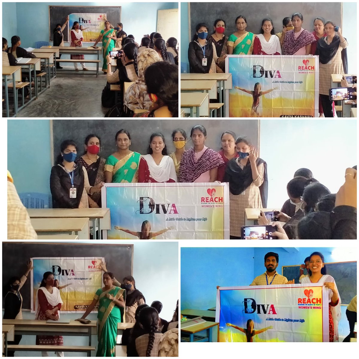 Reachfoundatio1's tweet photo. Another success for  *REACH WOMEN'S WING* 💪🏻❣️Successfully done with women awareness program at priyadarshini degree college by *REACH women's wing coordinator KAVYA*🇮🇳❤️ thank you  *VAMSHI(REACH KHAMMAM DISTRICT INCHARGE)*😇 for support💪🏻🤝🏻 https://t.co/X3C333pmsv