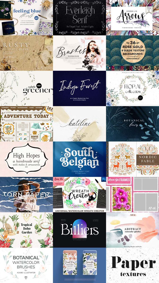 🌟大注目🌟年末限定バンドル『The Creative $5 Bonanza Bundle』新登場！今ならなんと99％OFF！破格の$5で今すぐゲットするぺにっ！
bit.ly/3qbjUKG
フォントからイラスト、パターンまで使えるデジタルデザイン素材がまとめて格安で手に入るのは今だけのチャンスぺに！