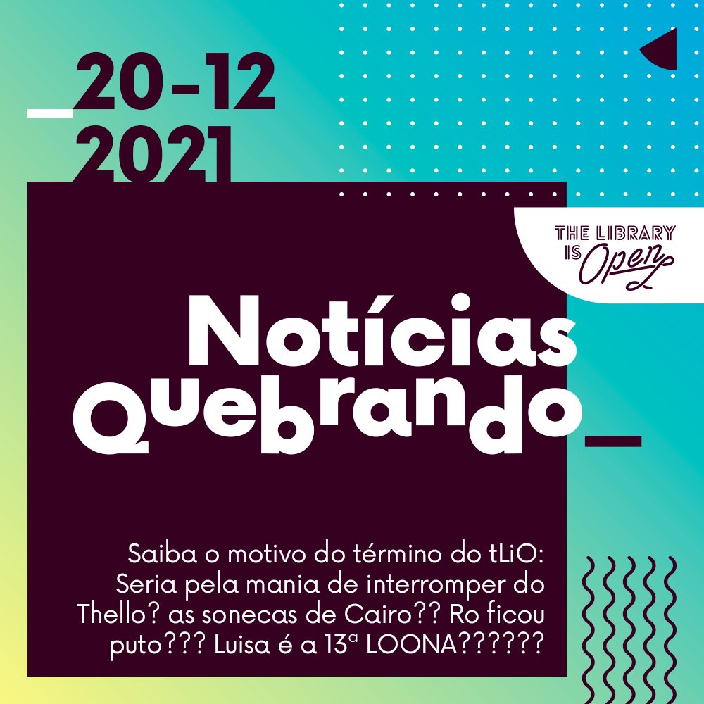 TLIOpodcast's tweet photo. #NotíciasQuebrando @thatoneluisa @thellocaeto @cairobraga @leitecruz chegam ao epi final do NQ trazendo sua história e refletindo sobre o lugar que ocupava na podosfera, com participação de @pedrojdoc @nunumiguele @diogos_p do @esqrever. https://t.co/Ks7Yg9aekb #LGBTpodcasters https://t.co/92VyzQ7Gje