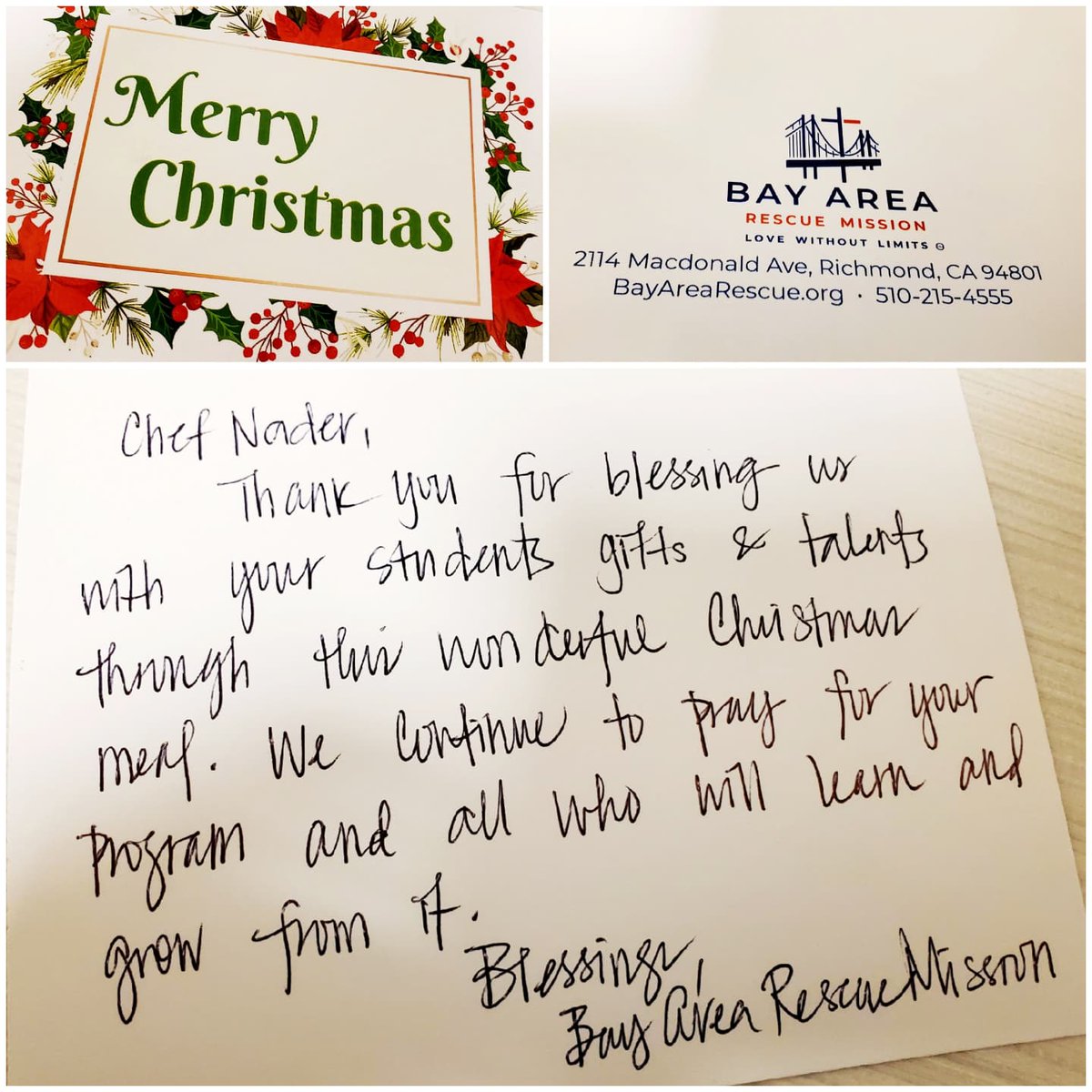 #Throwback #catering:12102021(b) Thank you <a href="/bayarearescue/">Bay Area Rescue Mission</a> for inviting <a href="/ccc_CulinaryAca/">The Culinary Academy at Contra Costa College</a> to be part of the team to contribute the community. Hope everyone have a great holidays and Merry Christmas. 

<a href="/lifeatccc/">Contra Costa College</a>
#culinaryarts #instafood #culinaryschool