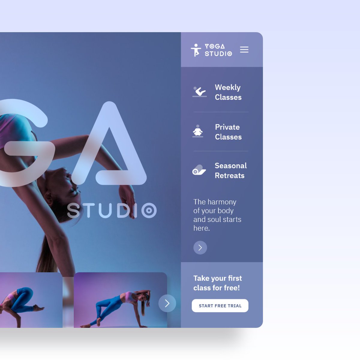 ThinkBigDigitl's tweet photo. Our recent design for a Yoga Studio.
👨‍💻 DM us for any project requirement.
Let us know what do you think? 
#webdesign #webdesigner #webdesigning #webdesigns  #uiuxdesign #uidesign  #uiuxdesign  #dailyui #uidesign #uitrends https://t.co/DiD0dlMAHA
