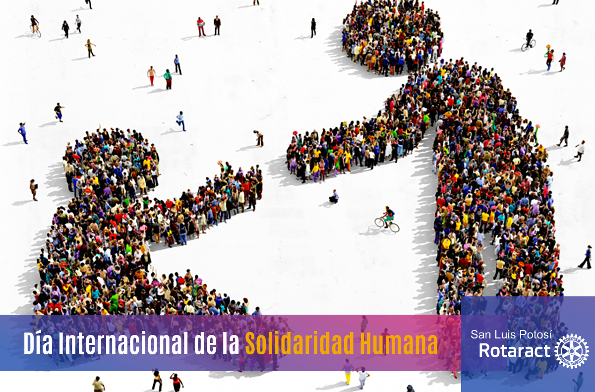 La solidaridad no se mide en el tamaño de tus acciones sino en la empatía que tienes para realizarlas. 
Pequeñas acciones pueden cambiar el mundo de una persona, únete a Rotaract y juntos cambiemos el mundo. 

#CRSLP #D4130 #ZonaPotosina #Rotaract