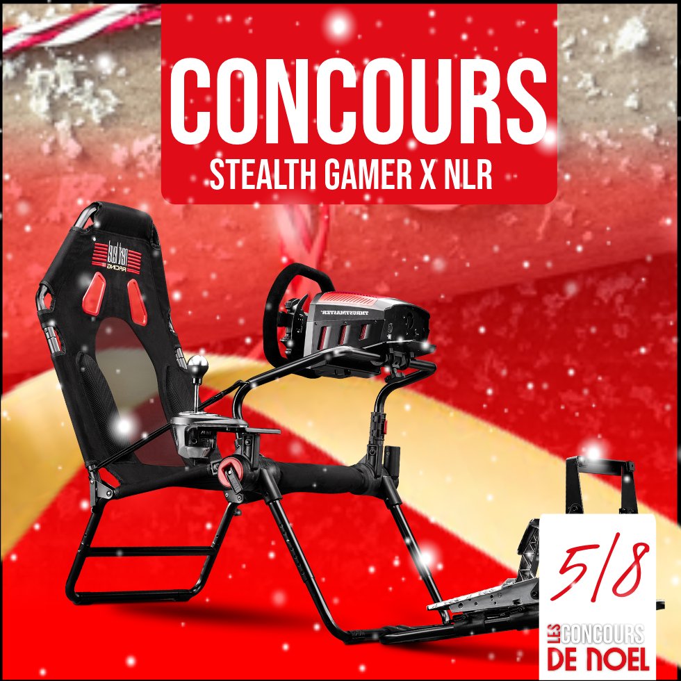 StealthGamerFR's tweet image. [#CONCOURS]
Attention pilotes ! 🏎️

Tous sur la grille de départ 🏁 pour le Jour 5️⃣ des concours Noël ! 🎄

A gagner, le Cockpit GT LITE pour redécouvrir vos jeux de course avec le niveau d'immersion ultime ! 

✅ RT 
✅ Follow @StealthGamerFR et @nextlvlracing