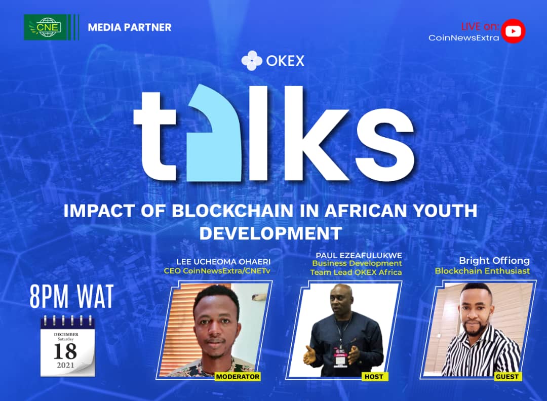 okxafrica's tweet photo. Did you miss the last episode of #OKExTalks?
Catch up now:
https://t.co/JmhVvAPqLU
#OKEx #blockchain #crypto https://t.co/yJsRyjfdxk