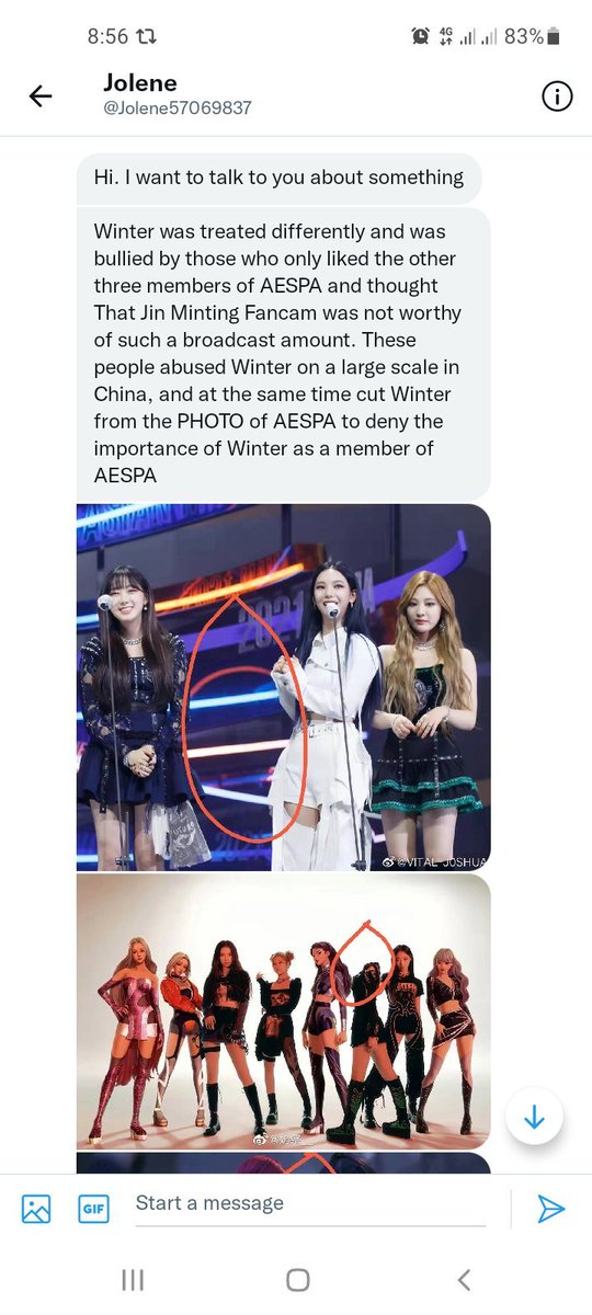 npomvtt's tweet photo. Fãs chineses estão cortando a Winter das fotos do aespa e até fizeram uma montagem de mal gosto forjando um 'funeral' pra ela.

Com isso ressaltamos a importância de sempre denunciar comentários assim, sejam eles de uma conta de 4 seguidores ou 400.000.

cr: WinterBrasil https://t.co/gMOgtobeSN