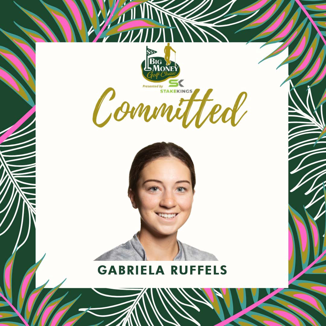 Gabriela Ruffles has committed to play in the Women’s Big Money Golf Classic January 12 - 14 at Orange County National. Her entry earns her a shot at a share of $400,000. @StakeKings @GabiRuffels