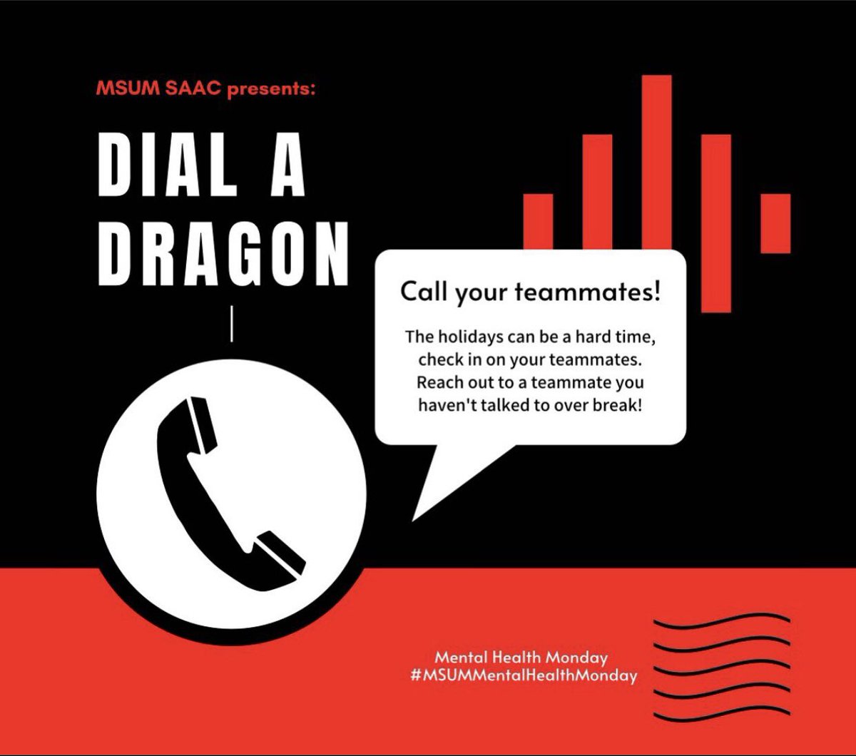 DIAL A DRAGON!! Call a teammate today and ask them how their break as been🐉