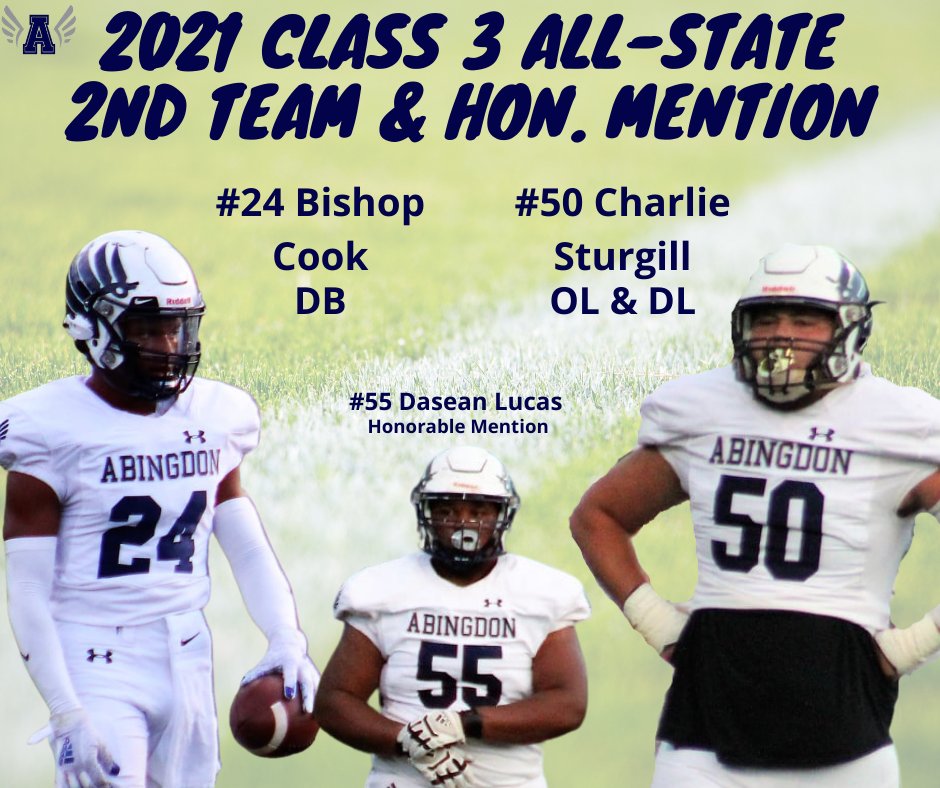 Charlie Sturgill and Bishop Cook are 2nd Team.  DeSean Lucas made Honorable Mention.