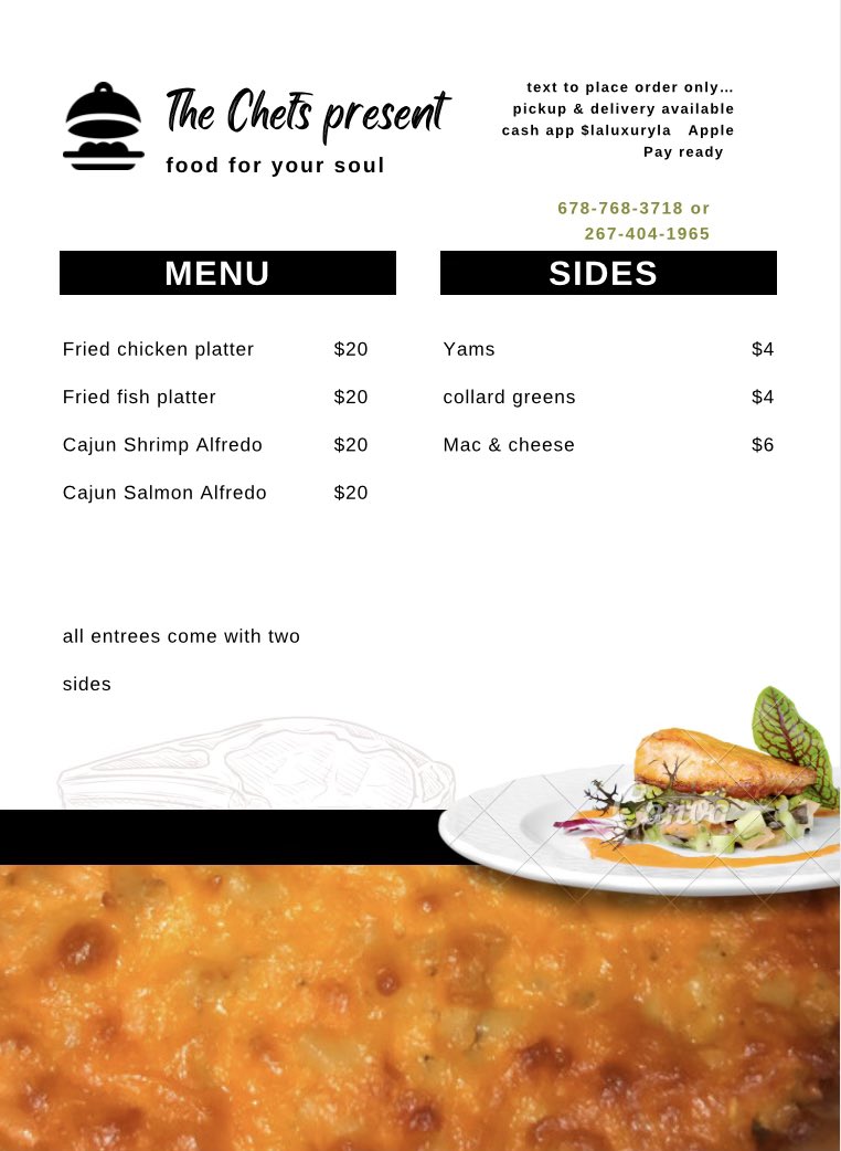 CannonBeats215's tweet image. @OpenKitchen3 x @lifeaslala_ taking all orders 📍💎