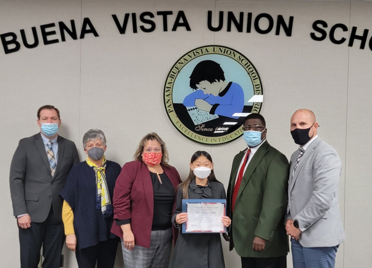 Our <a href="/Reagan_Patriots/">Reagan_Patriots</a> Student Body President, Christina Roh, joined us at the #PBVUSDBoard Meeting last week to lead us in the #flagsalute. She is a 4.0 GPA student who wants to be an attorney one day 👩🏻‍💼⚖️📝 Thank you for being with us Christina!

<a href="/SOSrussell/">Katie Russell</a> #WeArePBV